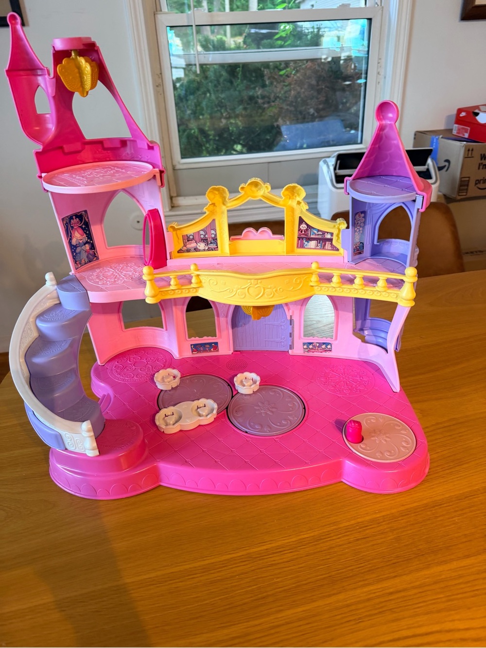 Fisher price little people princess castle - working, missing battery cover